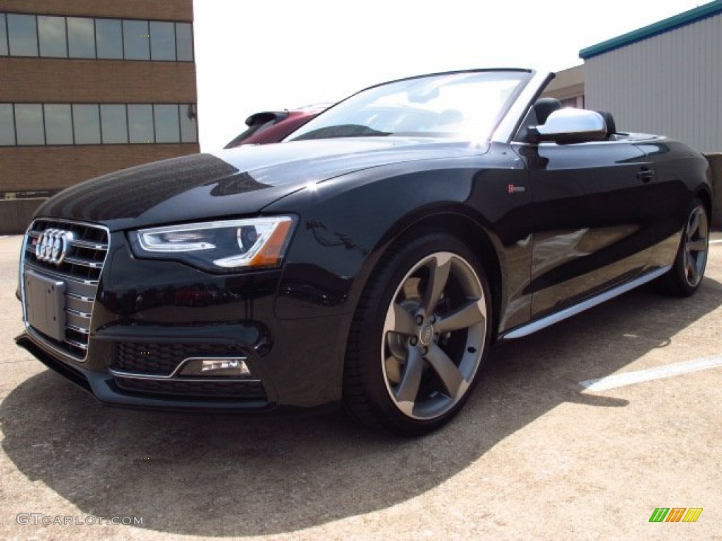 Phantom Black Pearl 2014 Audi S5 3.0T Premium Plus quattro Cabriolet Exterior Photo #84037353