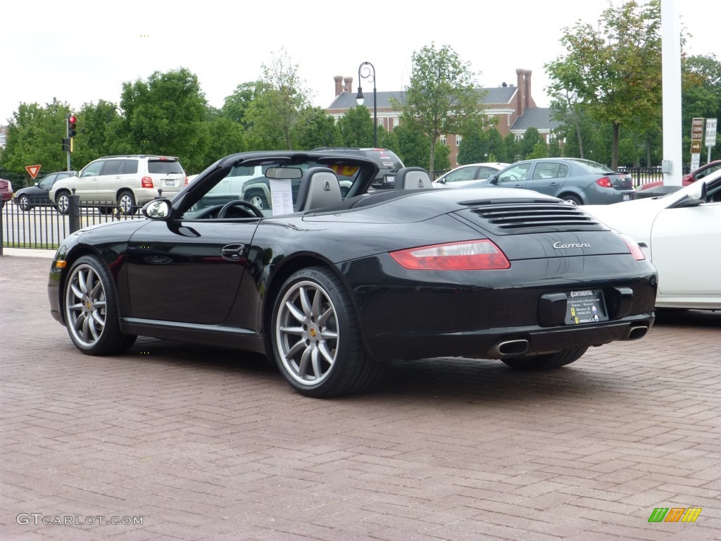 2007 911 Carrera Cabriolet - Black / Black photo #3