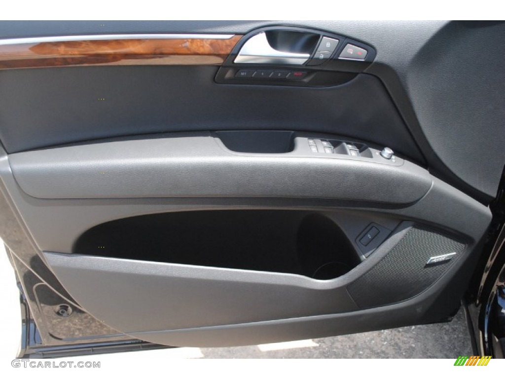2014 Audi Q7 3.0 TDI quattro Black Door Panel Photo #84038886