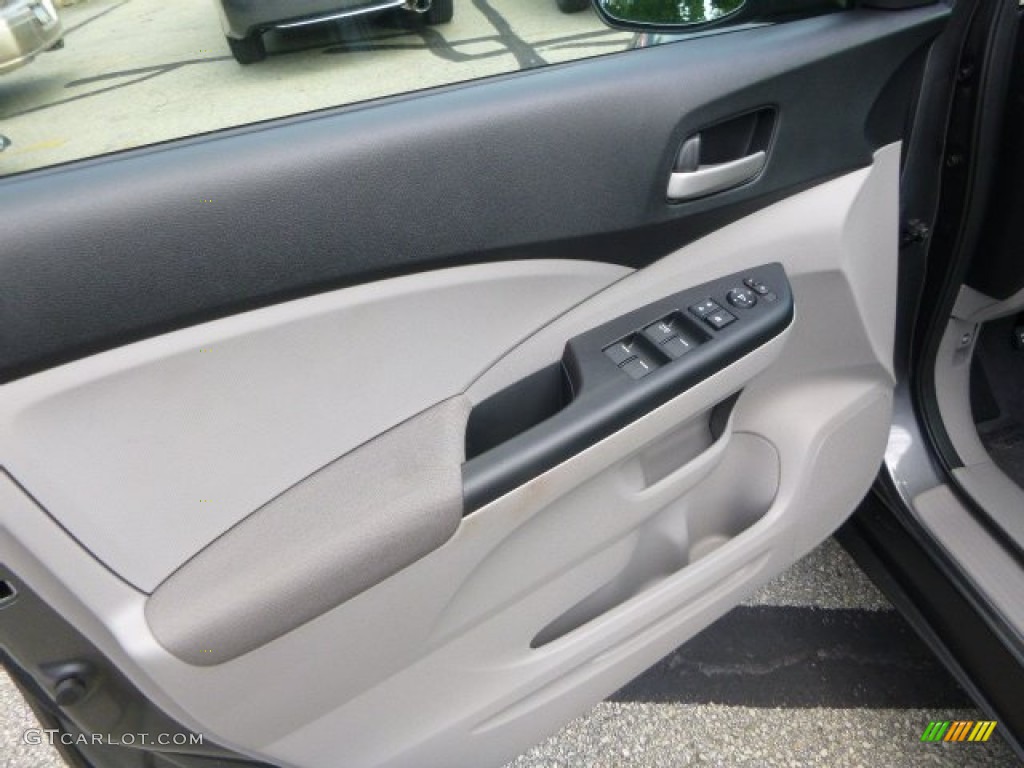 2013 CR-V LX AWD - Polished Metal Metallic / Gray photo #14