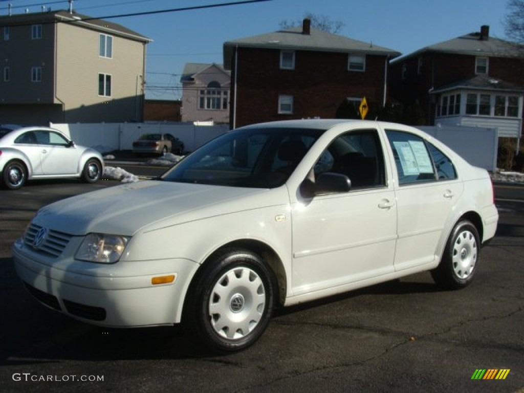 1999 Jetta GL Sedan - Cool White / Black photo #3