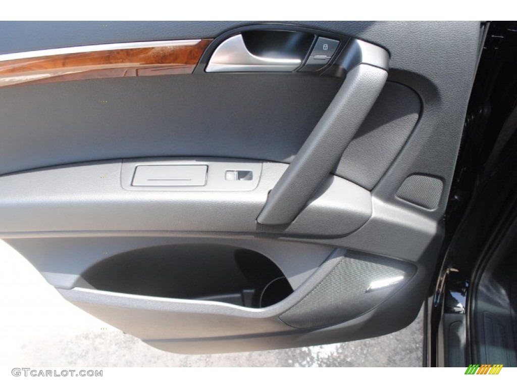 2014 Audi Q7 3.0 TDI quattro Black Door Panel Photo #84039207