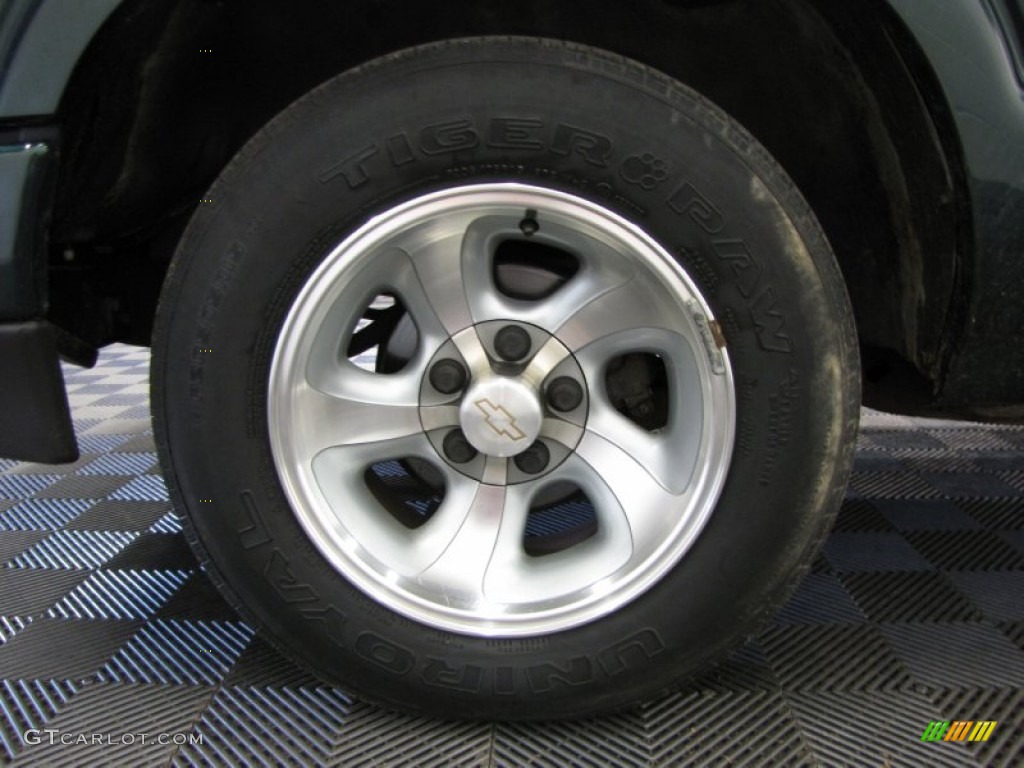2002 S10 LS Extended Cab - Forest Green Metallic / Graphite photo #14