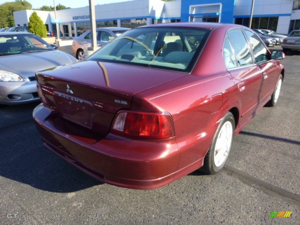 2003 Galant ES - Ultra Red Pearl / Gray photo #2