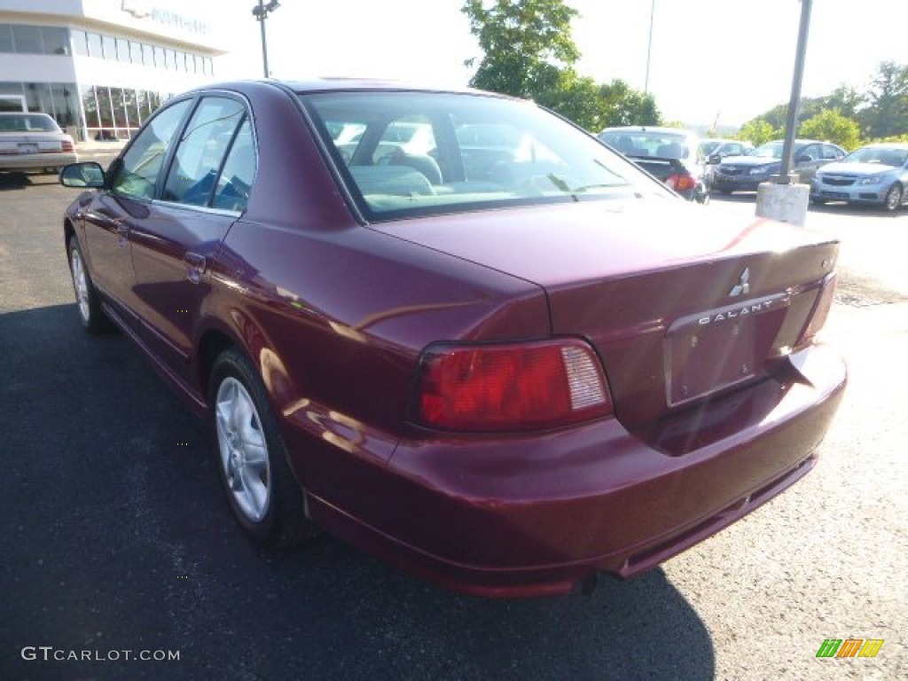 2003 Galant ES - Ultra Red Pearl / Gray photo #4