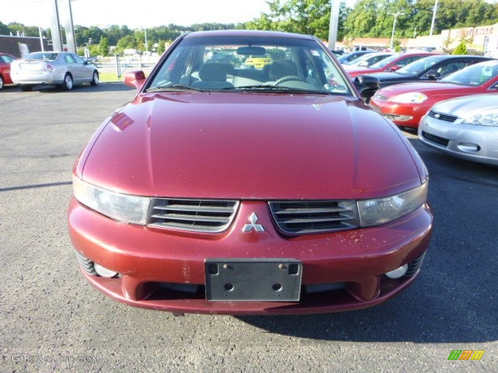 2003 Galant ES - Ultra Red Pearl / Gray photo #6