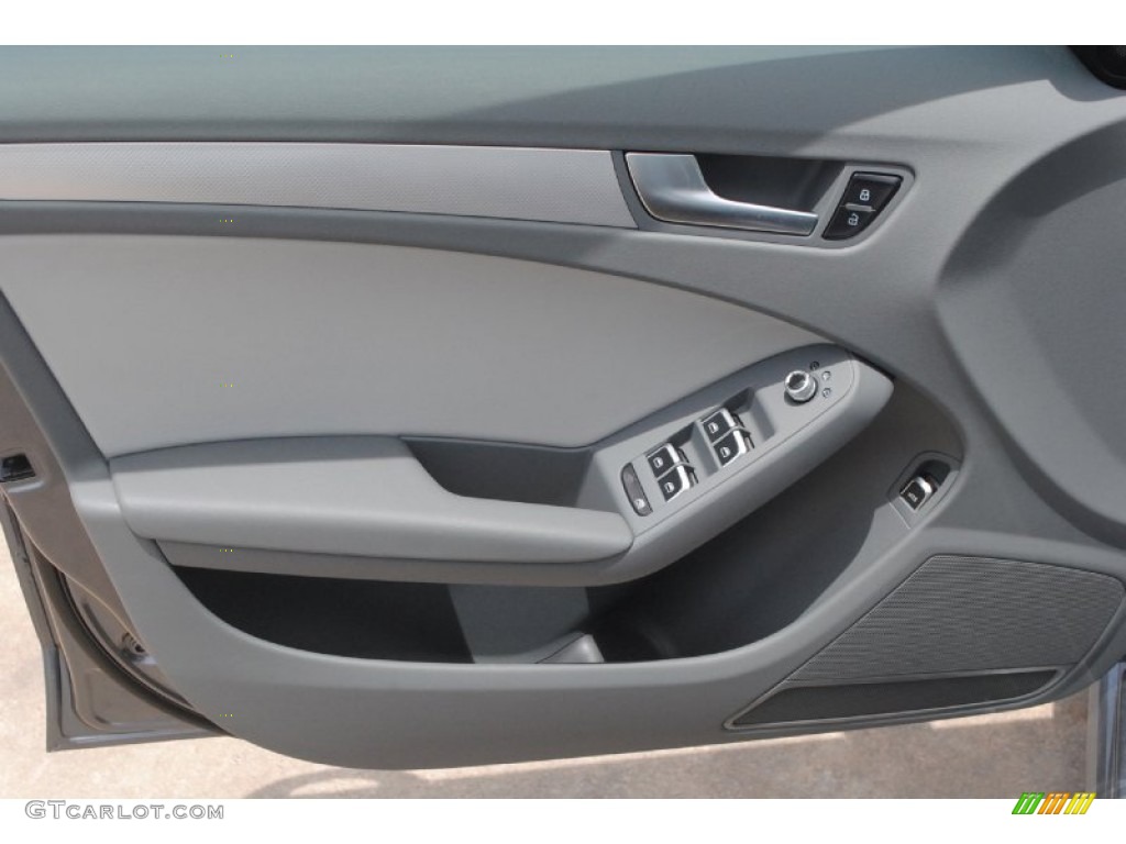 2014 Audi A4 2.0T Sedan Titanium Grey Door Panel Photo #84039579