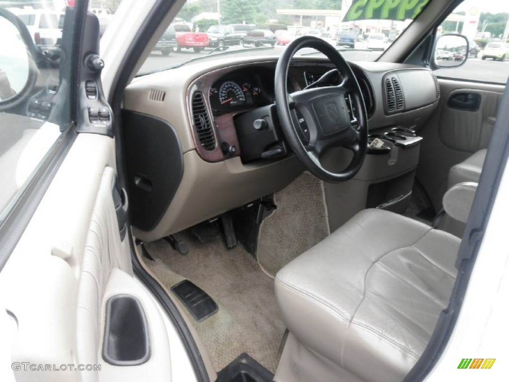 Sandstone Interior 2003 Dodge Ram Van 1500 Passenger
