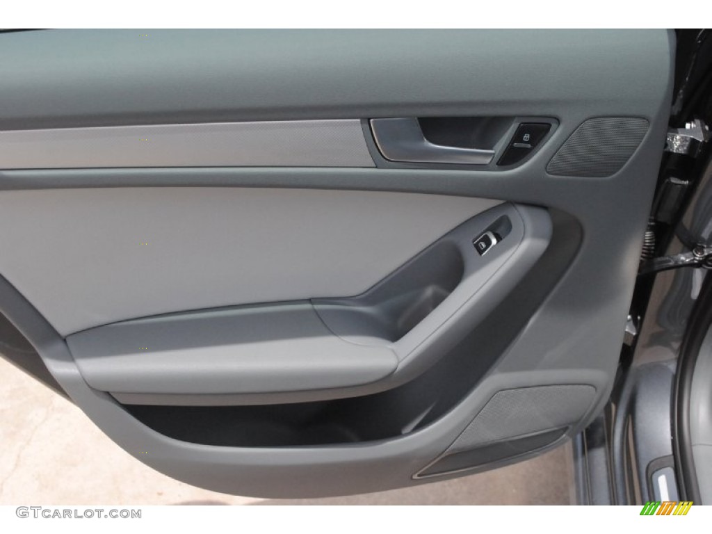 2014 Audi A4 2.0T Sedan Titanium Grey Door Panel Photo #84039786