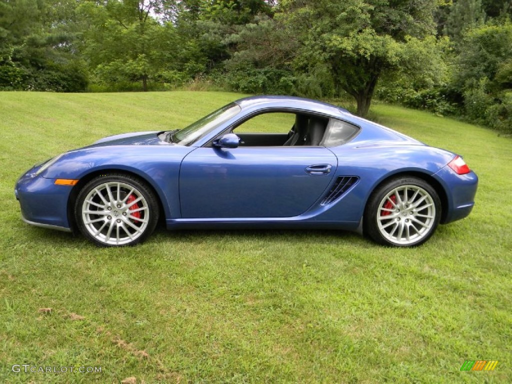 2006 Cayman S - Cobalt Blue Metallic / Stone Grey photo #2