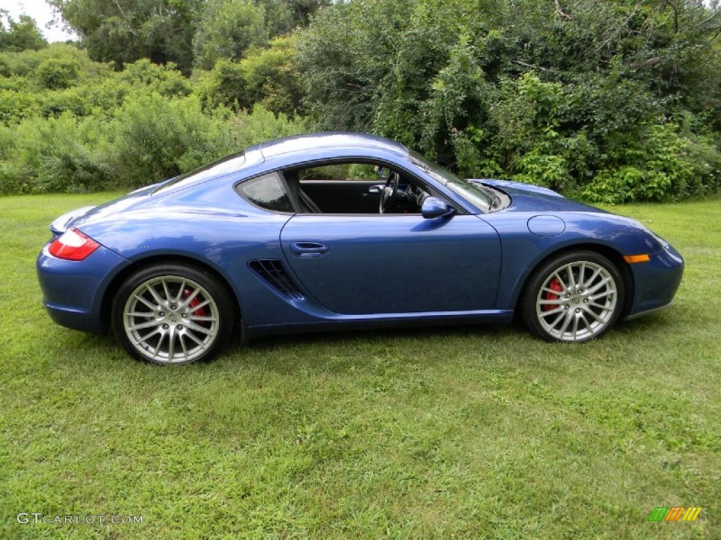 2006 Cayman S - Cobalt Blue Metallic / Stone Grey photo #8