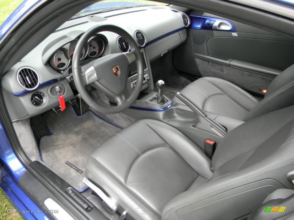 2006 Cayman S - Cobalt Blue Metallic / Stone Grey photo #15