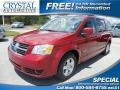 2009 Inferno Red Crystal Pearl Dodge Grand Caravan SXT  photo #1