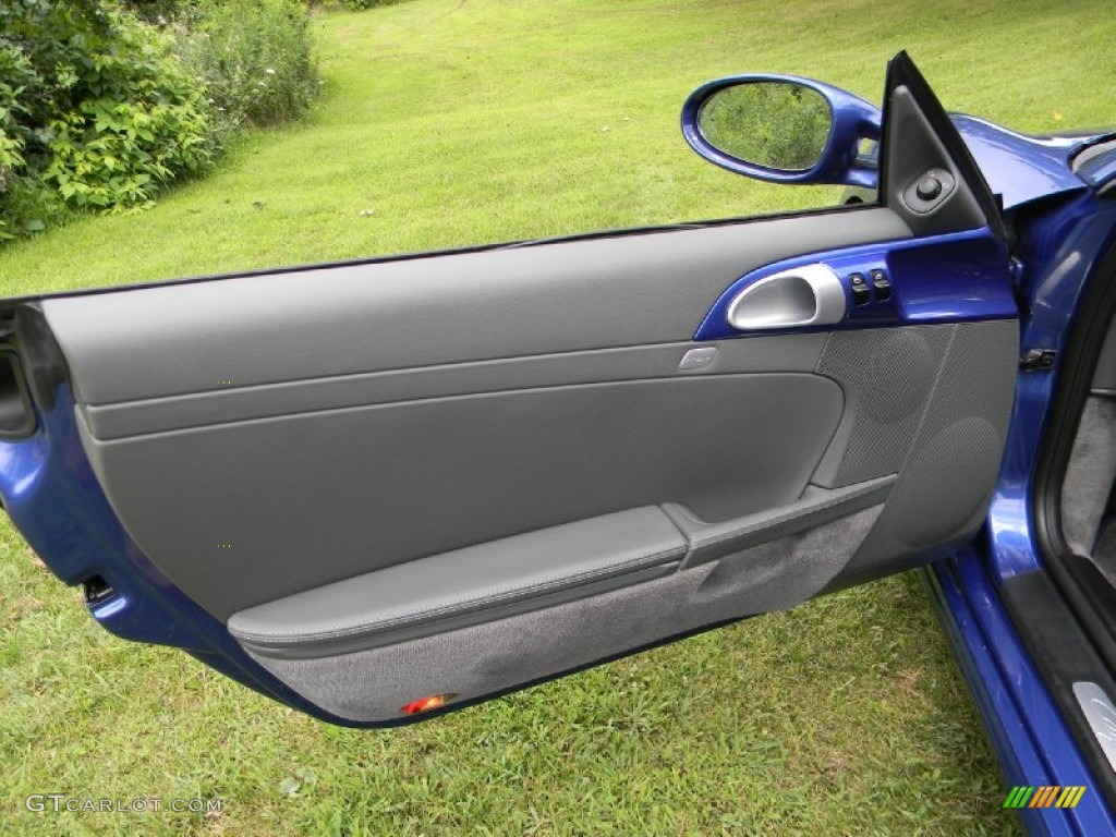 2006 Porsche Cayman S Stone Grey Door Panel Photo #84040167