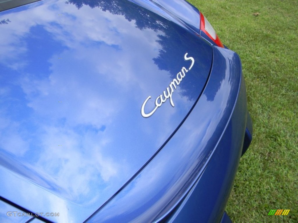 2006 Cayman S - Cobalt Blue Metallic / Stone Grey photo #34