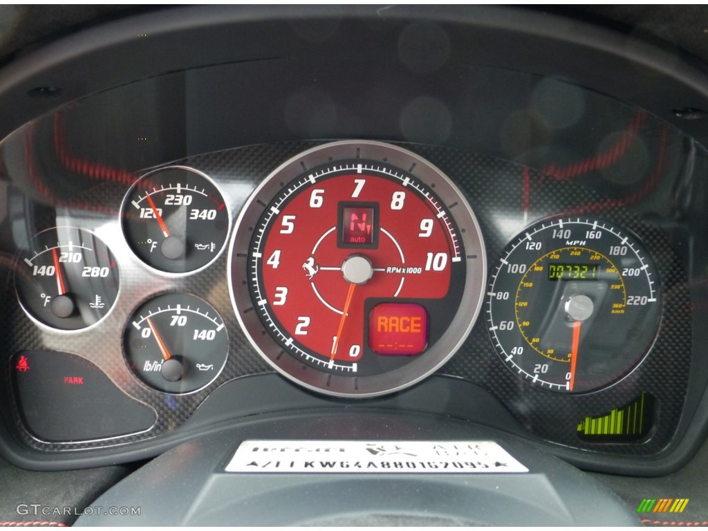 2008 Ferrari F430 Scuderia Coupe Gauges Photo #84040593