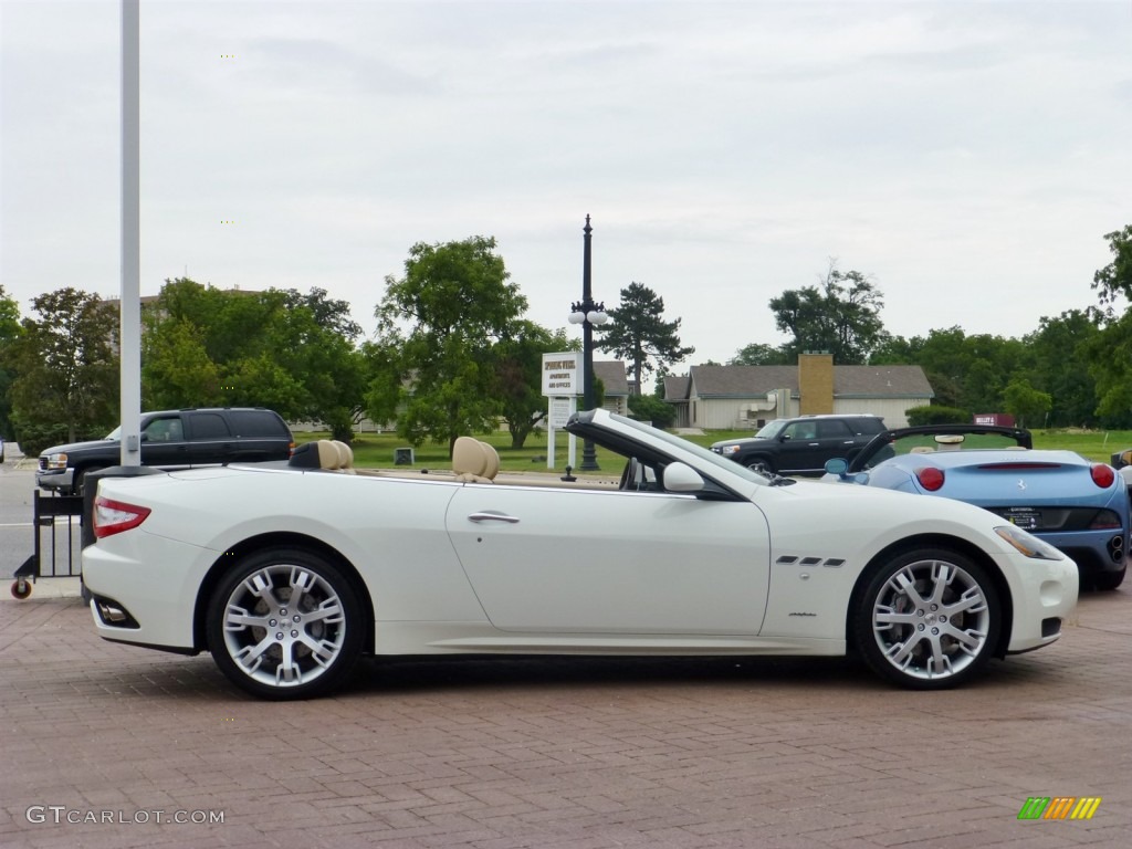 Bianco Eldorado (White) 2013 Maserati GranTurismo Convertible GranCabrio Exterior Photo #84041079
