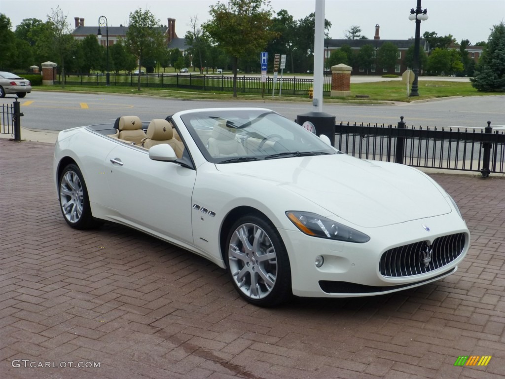 Bianco Eldorado (White) 2013 Maserati GranTurismo Convertible GranCabrio Exterior Photo #84041109