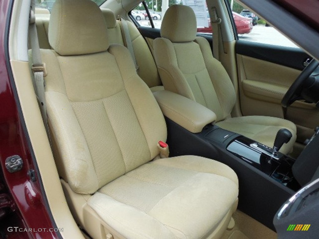 2010 Maxima 3.5 S - Tuscan Sun Red / Caffe Latte photo #12
