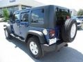 2010 Deep Water Blue Pearl Jeep Wrangler Unlimited Sport 4x4  photo #3