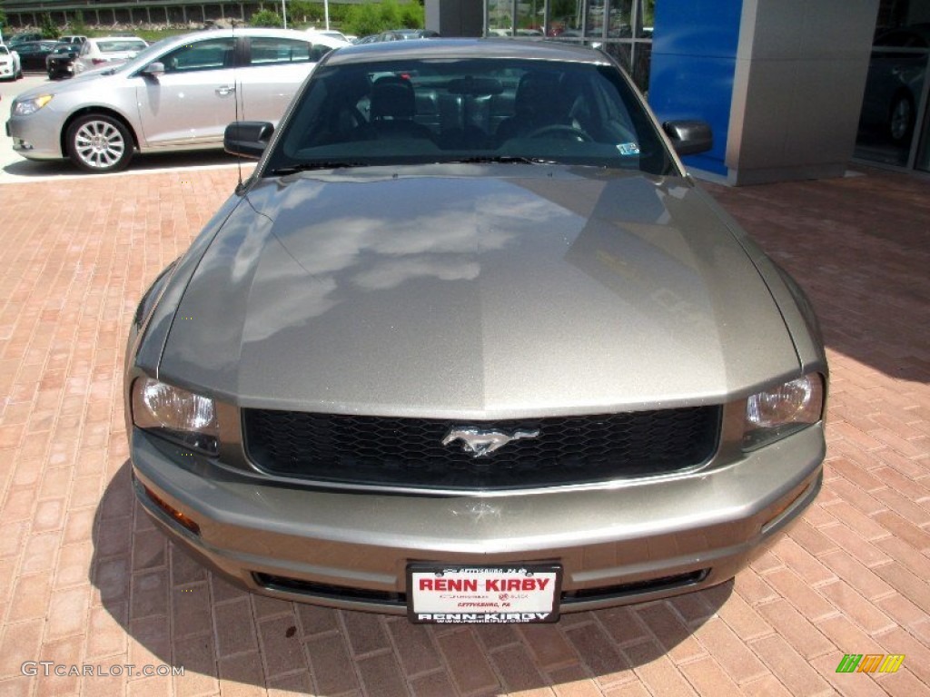 2005 Mustang V6 Premium Coupe - Mineral Grey Metallic / Dark Charcoal photo #15