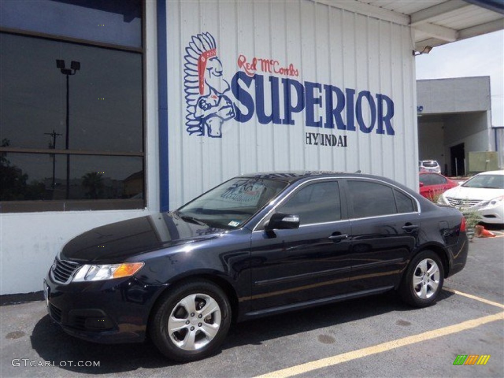 2009 Optima LX - Midnite Blue / Gray photo #7