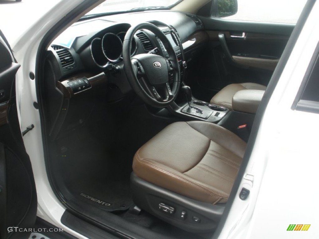 Mocha Interior 2012 Kia Sorento EX V6 Photo #84043883