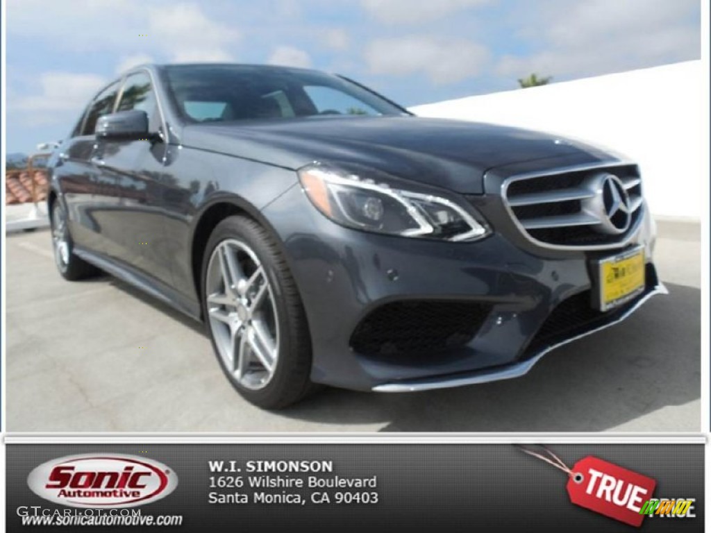 2014 E 550 4Matic Sedan - Steel Gray Metallic / Black photo #1