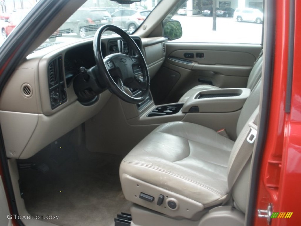 2004 Suburban 1500 LT - Sport Red Metallic / Tan/Neutral photo #4