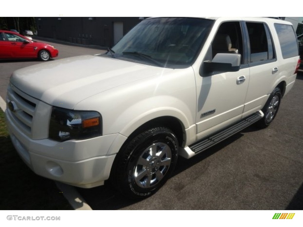 2007 Expedition Limited - White Sand Tri Coat Metallic / Stone photo #1