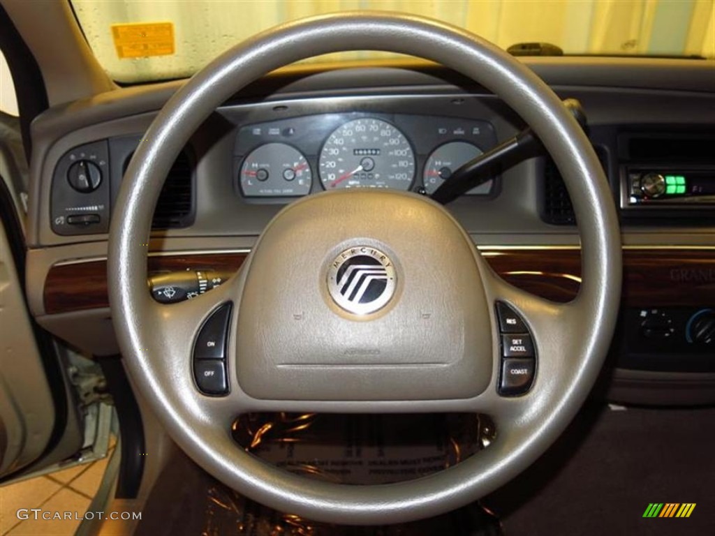 2003 Mercury Grand Marquis GS Medium Parchment Steering Wheel Photo #84045539
