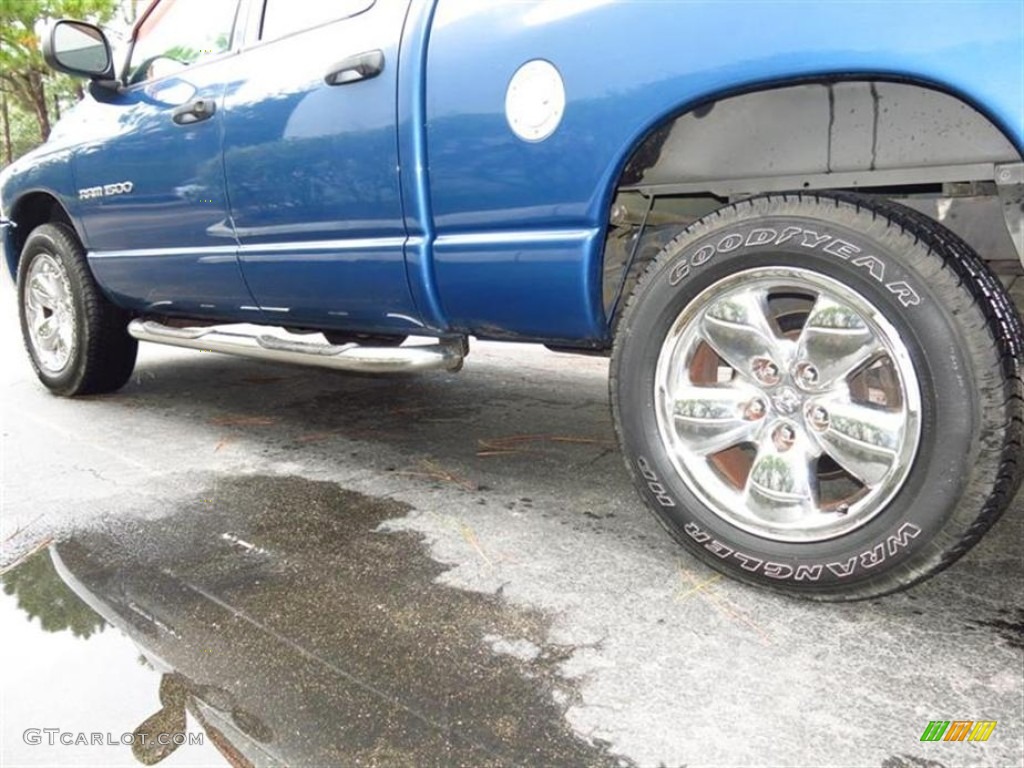 2003 Ram 1500 SLT Quad Cab 4x4 - Atlantic Blue Pearl / Dark Slate Gray photo #5