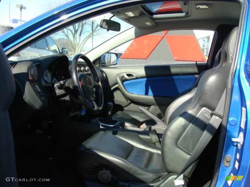 2006 RSX Type S Sports Coupe - Vivid Blue Pearl / Ebony photo #9