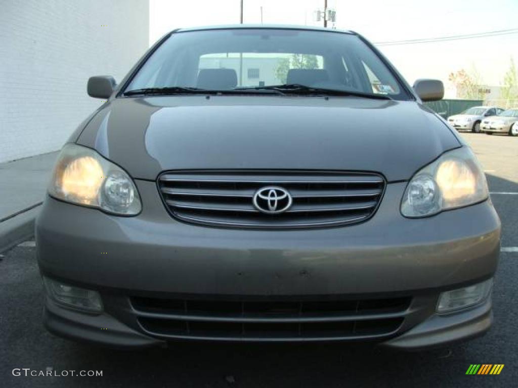 2003 Corolla S - Moonshadow Metallic / Black photo #2
