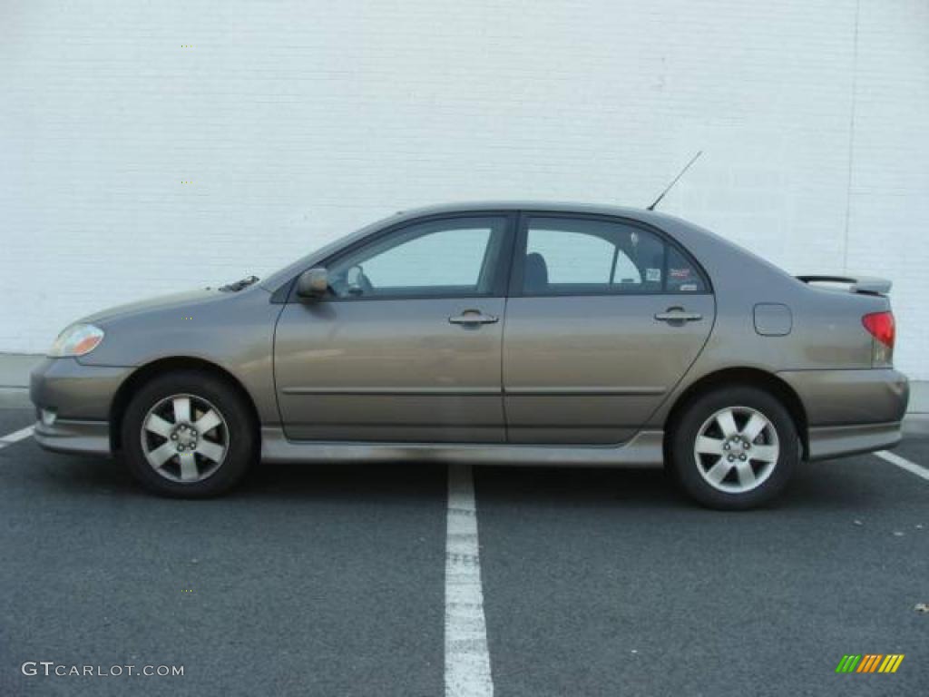 2003 Corolla S - Moonshadow Metallic / Black photo #3