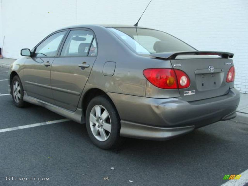 2003 Corolla S - Moonshadow Metallic / Black photo #4