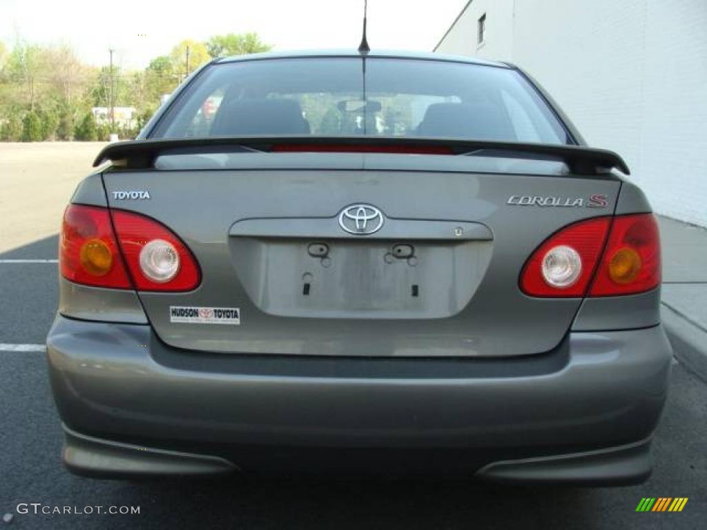 2003 Corolla S - Moonshadow Metallic / Black photo #5