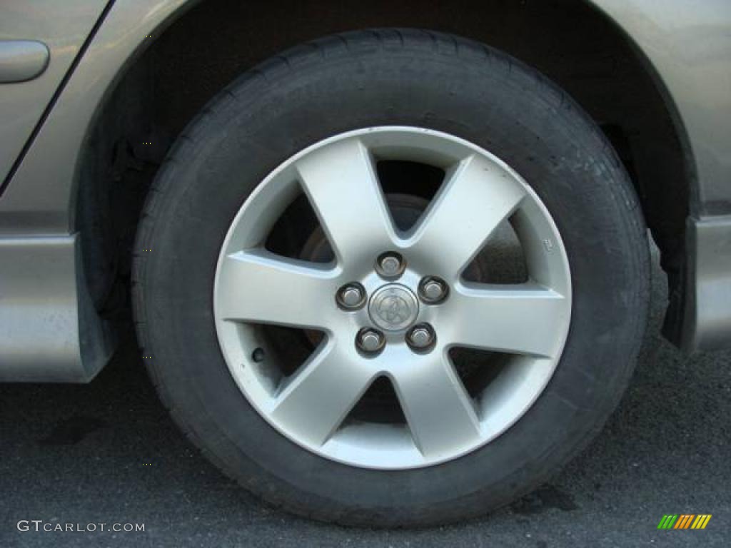 2003 Corolla S - Moonshadow Metallic / Black photo #6