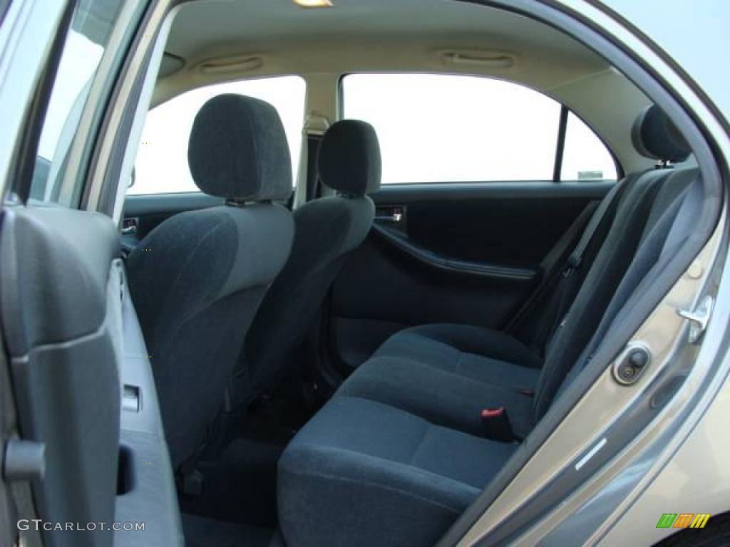 2003 Corolla S - Moonshadow Metallic / Black photo #7