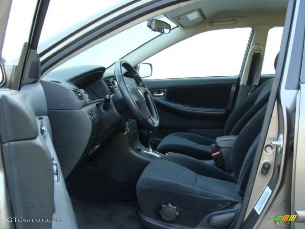 2003 Corolla S - Moonshadow Metallic / Black photo #9