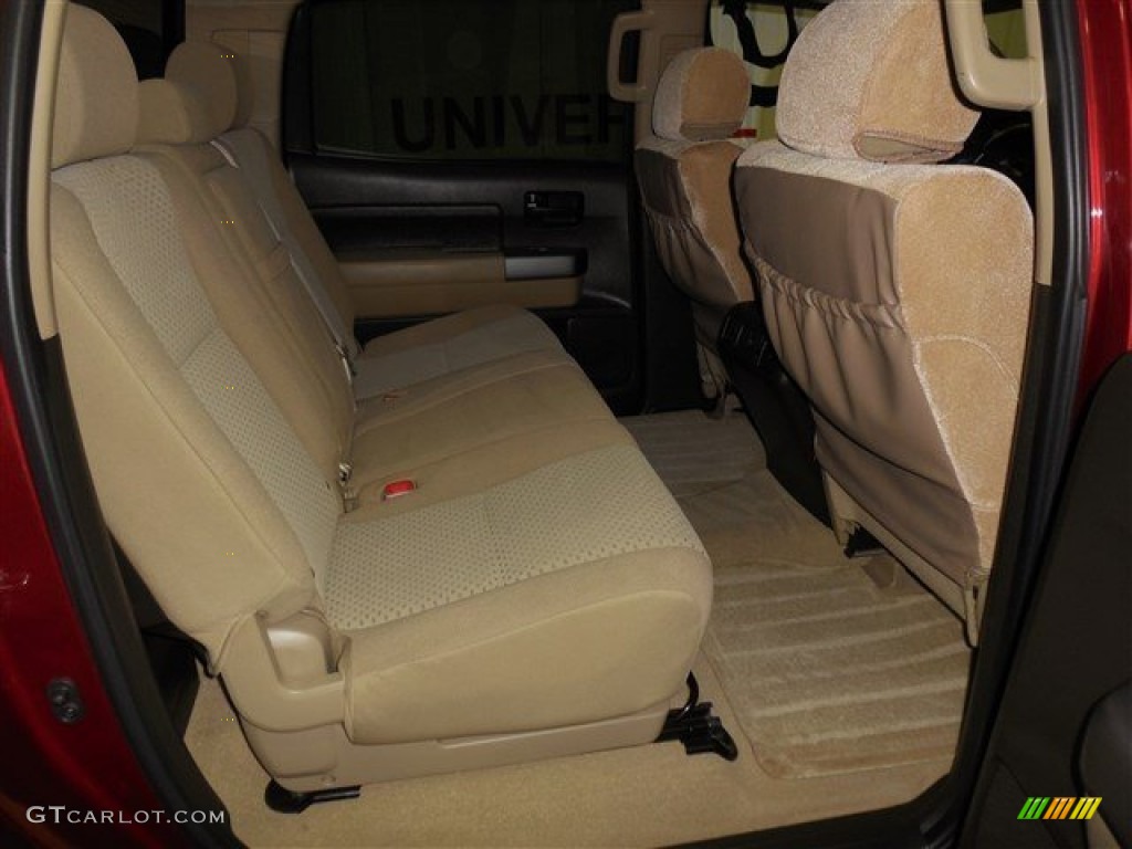 2010 Tundra SR5 CrewMax - Salsa Red Pearl / Sand Beige photo #18