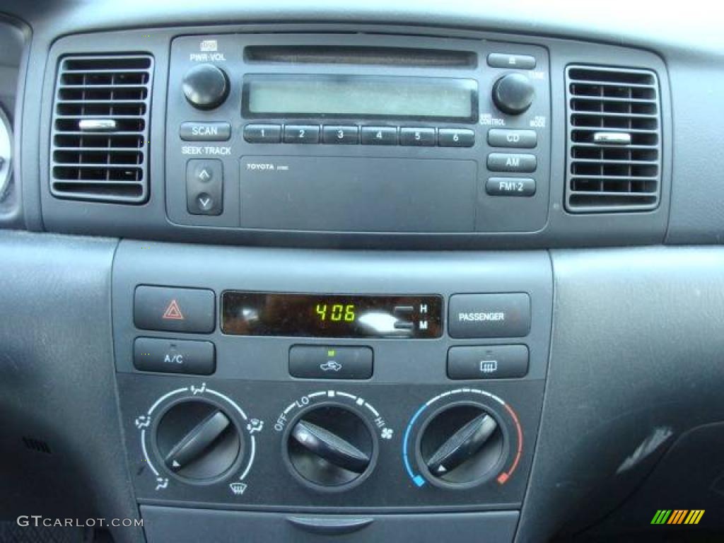 2003 Corolla S - Moonshadow Metallic / Black photo #13