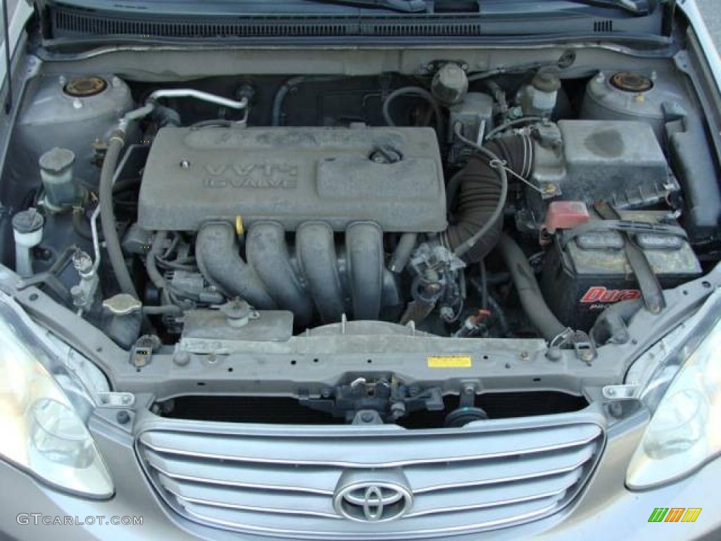 2003 Corolla S - Moonshadow Metallic / Black photo #15