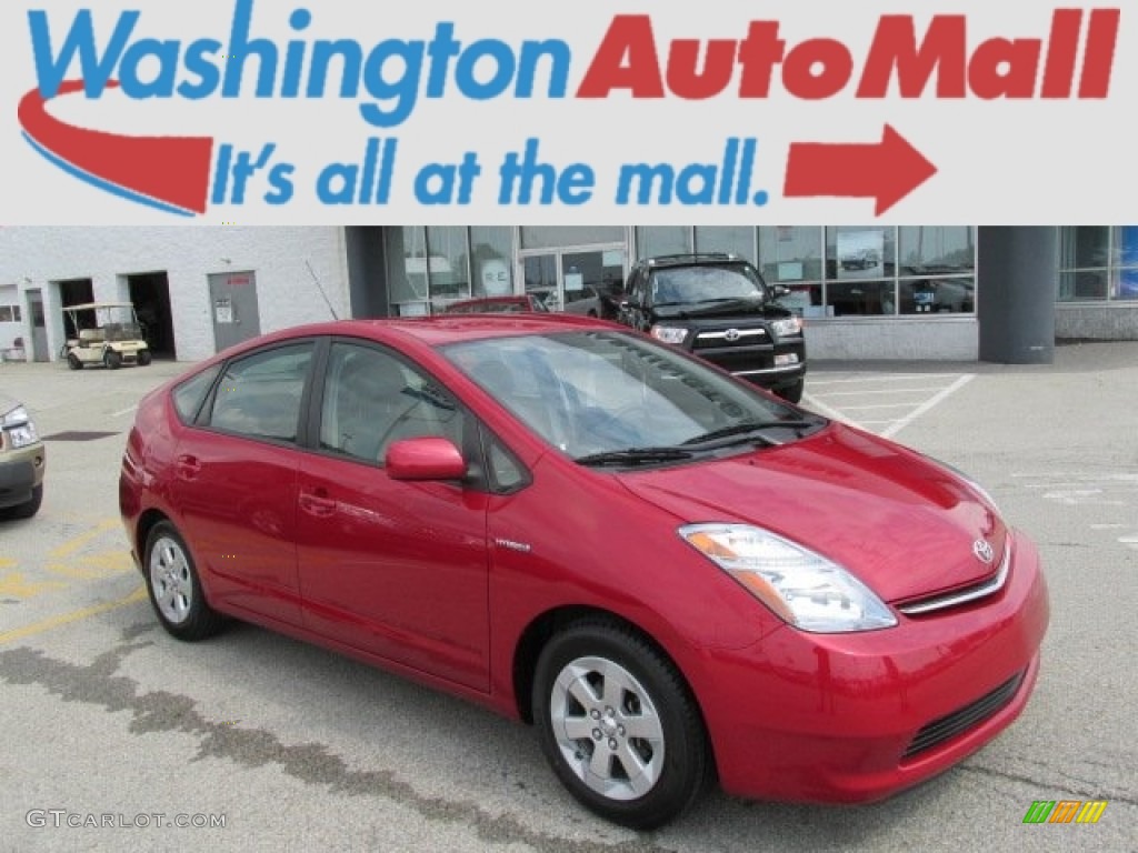 2009 Prius Hybrid - Barcelona Red Metallic / Dark Gray photo #1