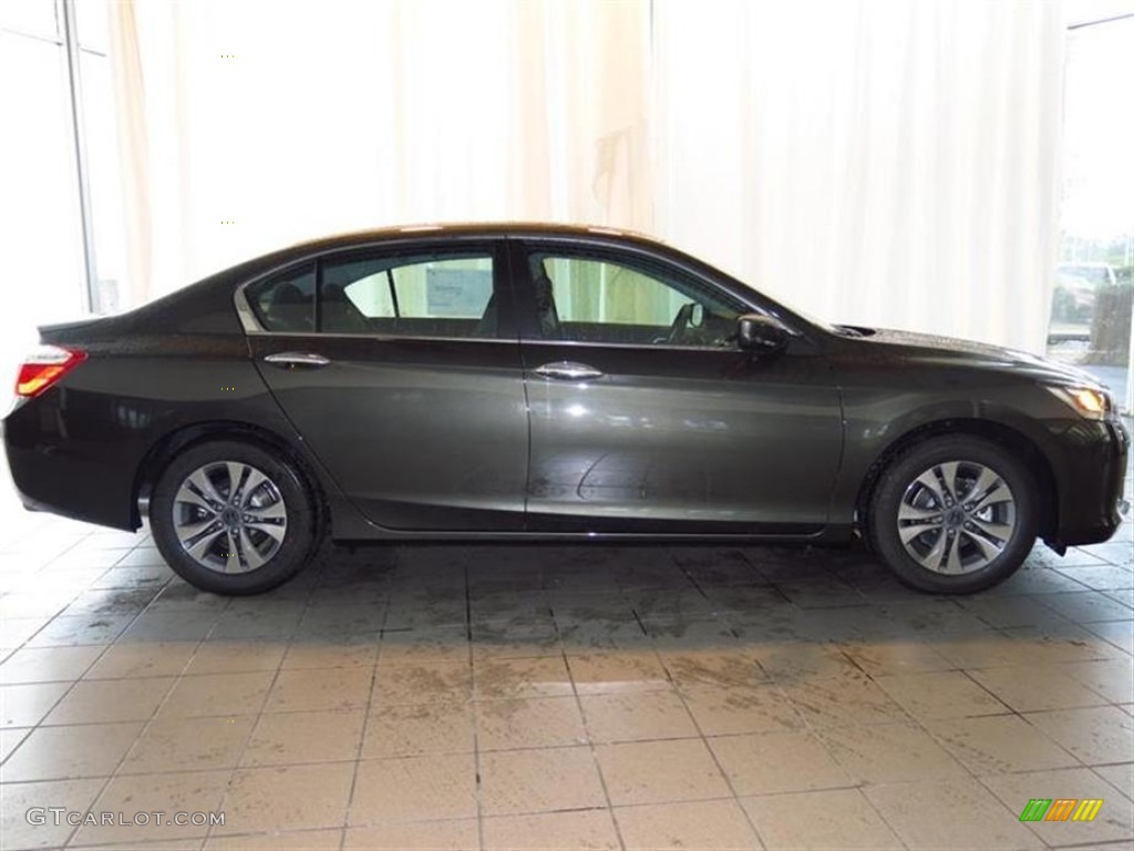 2013 Accord LX Sedan - Hematite Metallic / Black photo #2