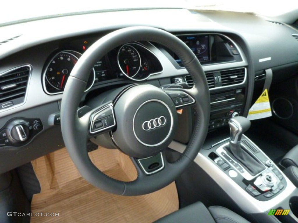 2014 Audi A5 2.0T quattro Coupe Black Dashboard Photo #84048449