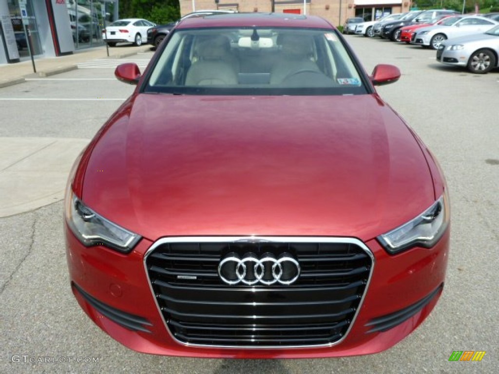 Garnet Red Pearl 2014 Audi A6 3.0T quattro Sedan Exterior Photo #84049229