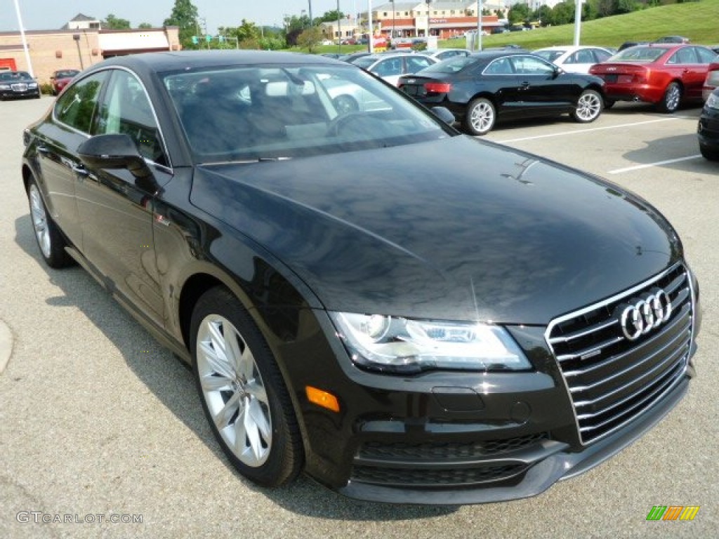 Havanna Black Metallic 2014 Audi A7 3.0T quattro Premium Plus Exterior Photo #84049853