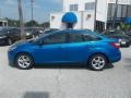 2014 Blue Candy Ford Focus SE Sedan  photo #2