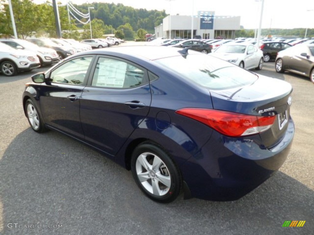 2013 Elantra GLS - Indigo Night / Gray photo #5